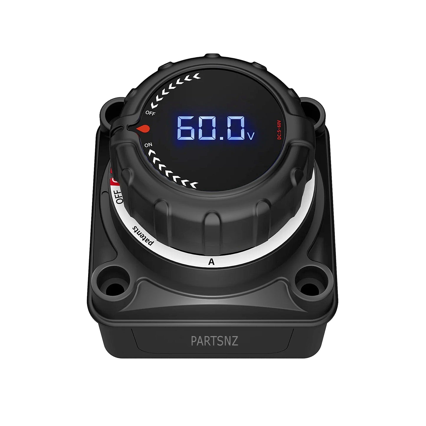 Battery Disconnect Switch With Digital Voltage Display