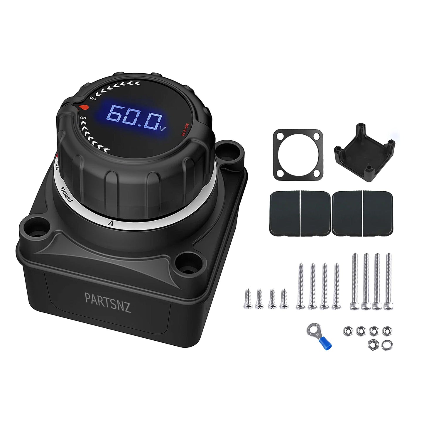 Battery Disconnect Switch With Digital Voltage Display