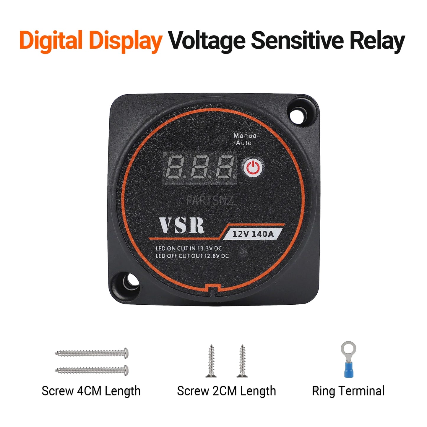 Dual Battery System Voltage Sensitive Relay - Digital Display