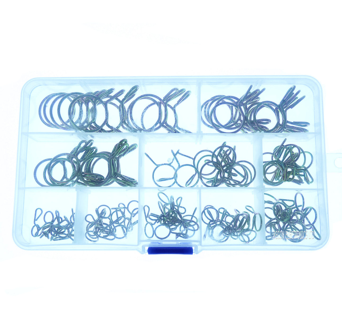 Hose Spring Clamps 100 Piece Assortment - Motorcycle