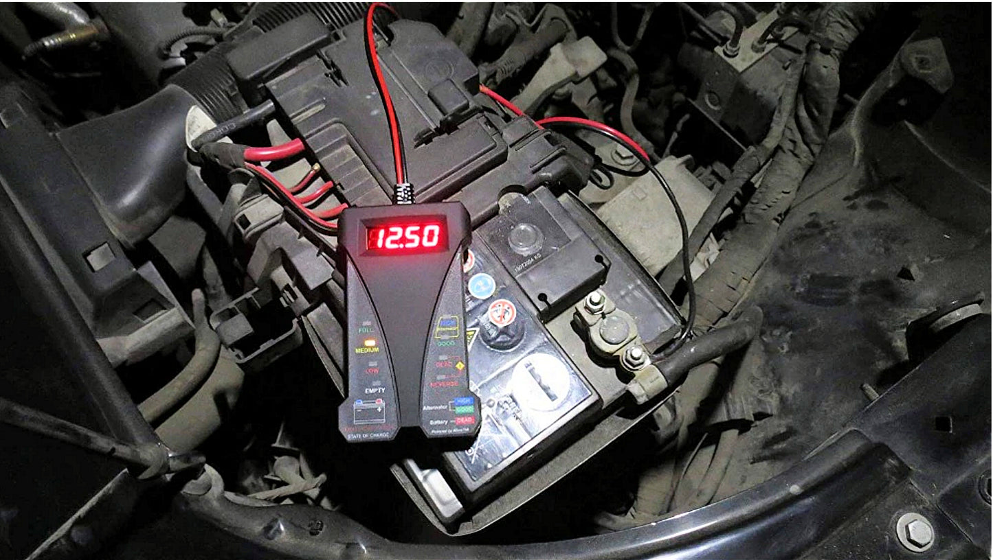 Battery & Alternator Analyzer For Testing Output - LED Display
