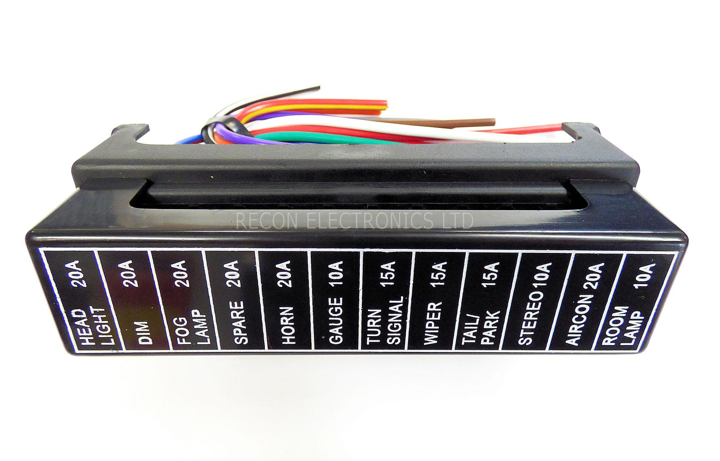 Fuse Box 12 Way Pre-Wired With Labelled Cover