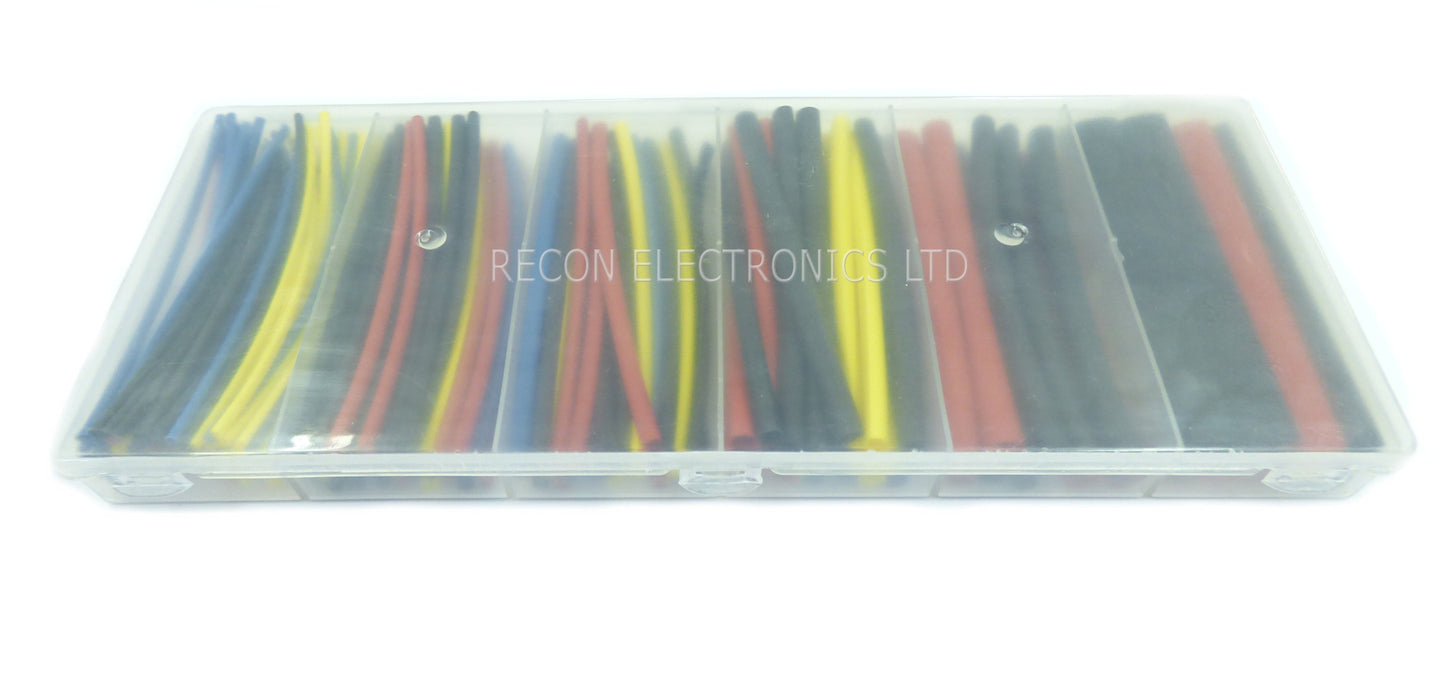 Heat Shrink 160 Piece Set With Plastic Box & Lid