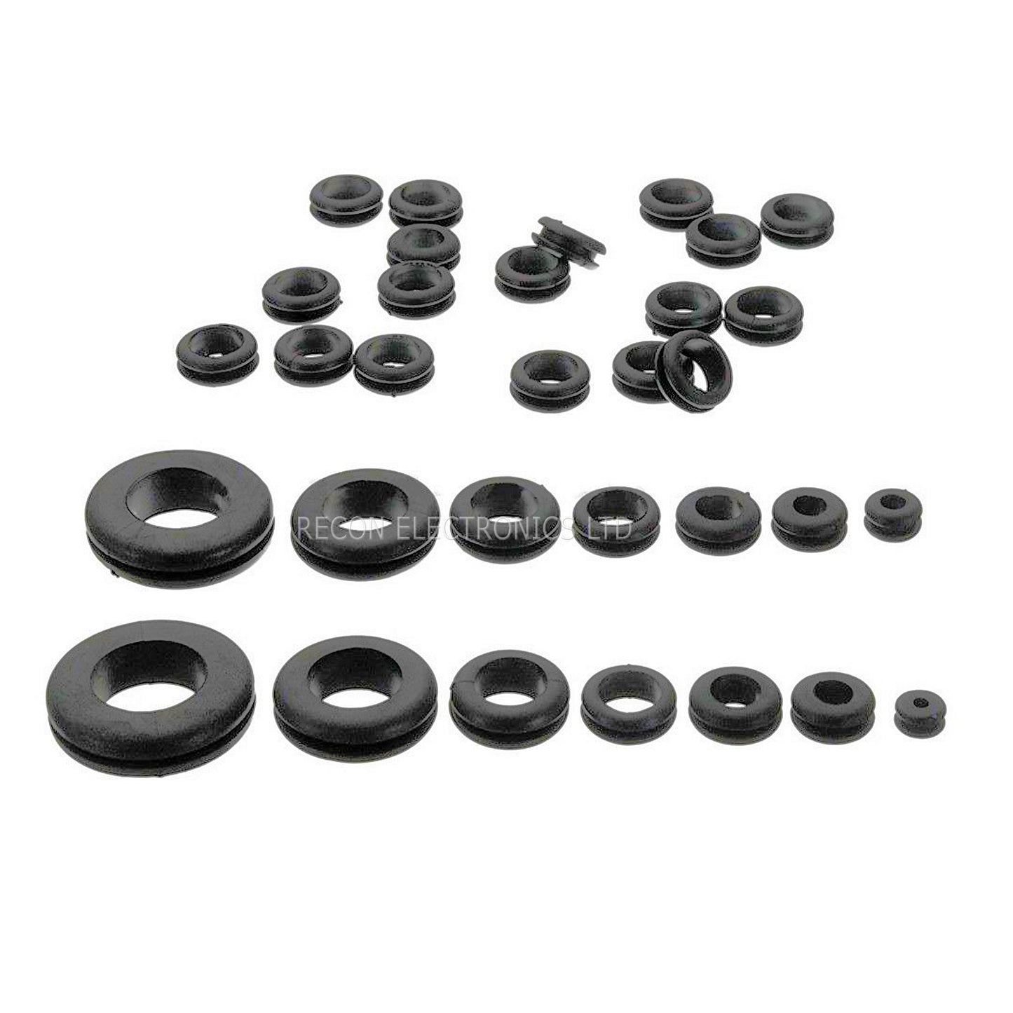 Rubber Grommet 180 Piece Assortment Box Kit