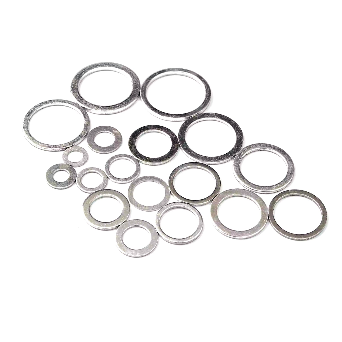 Aluminum Washer 200 Piece Assortment Set With Plastic Box