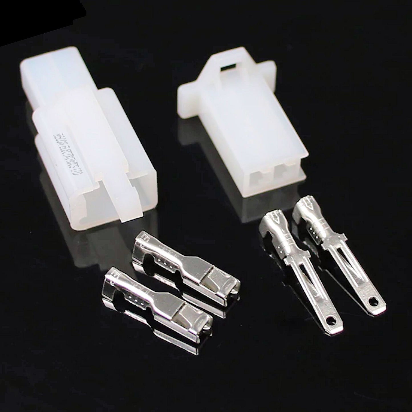 Motorcycle & ATV Male Plug & Female Socket 2 Pin Wire Connectors