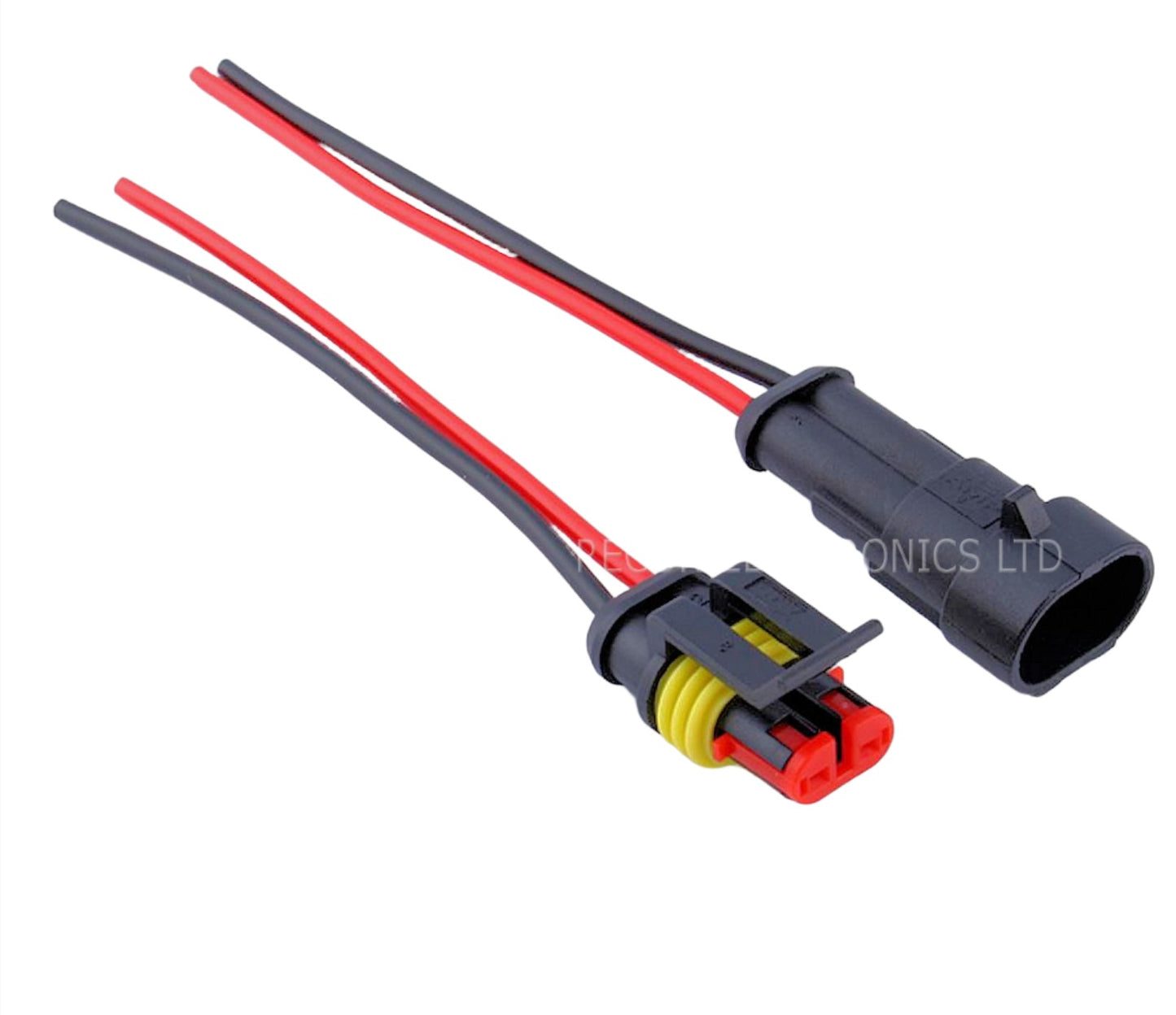 Connector Plug - 2 Pin Auto Electrical Dust & Weatherproof