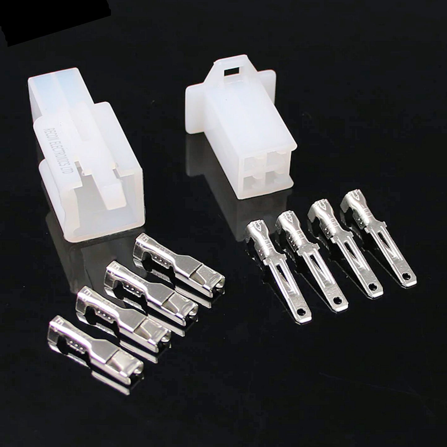 Motorcycle & ATV Male Plug & Female Socket 4 Pin Wire Connectors