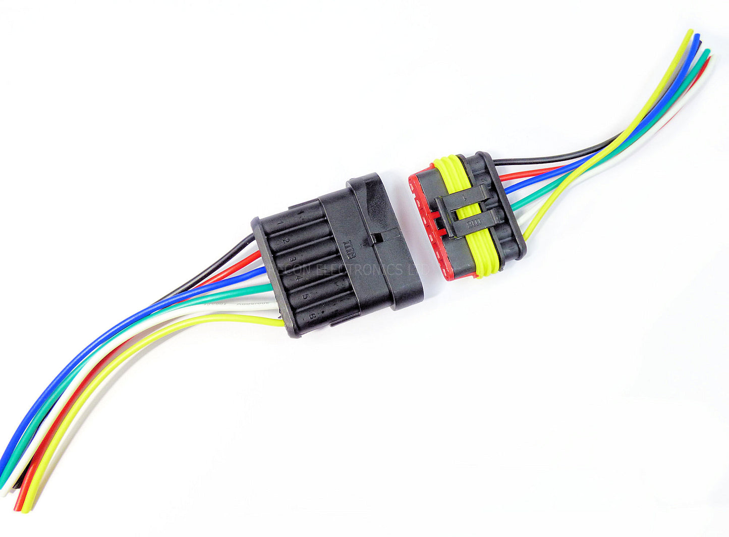 Connector 6 Pin Auto Electrical Weatherproof & Dust Proof