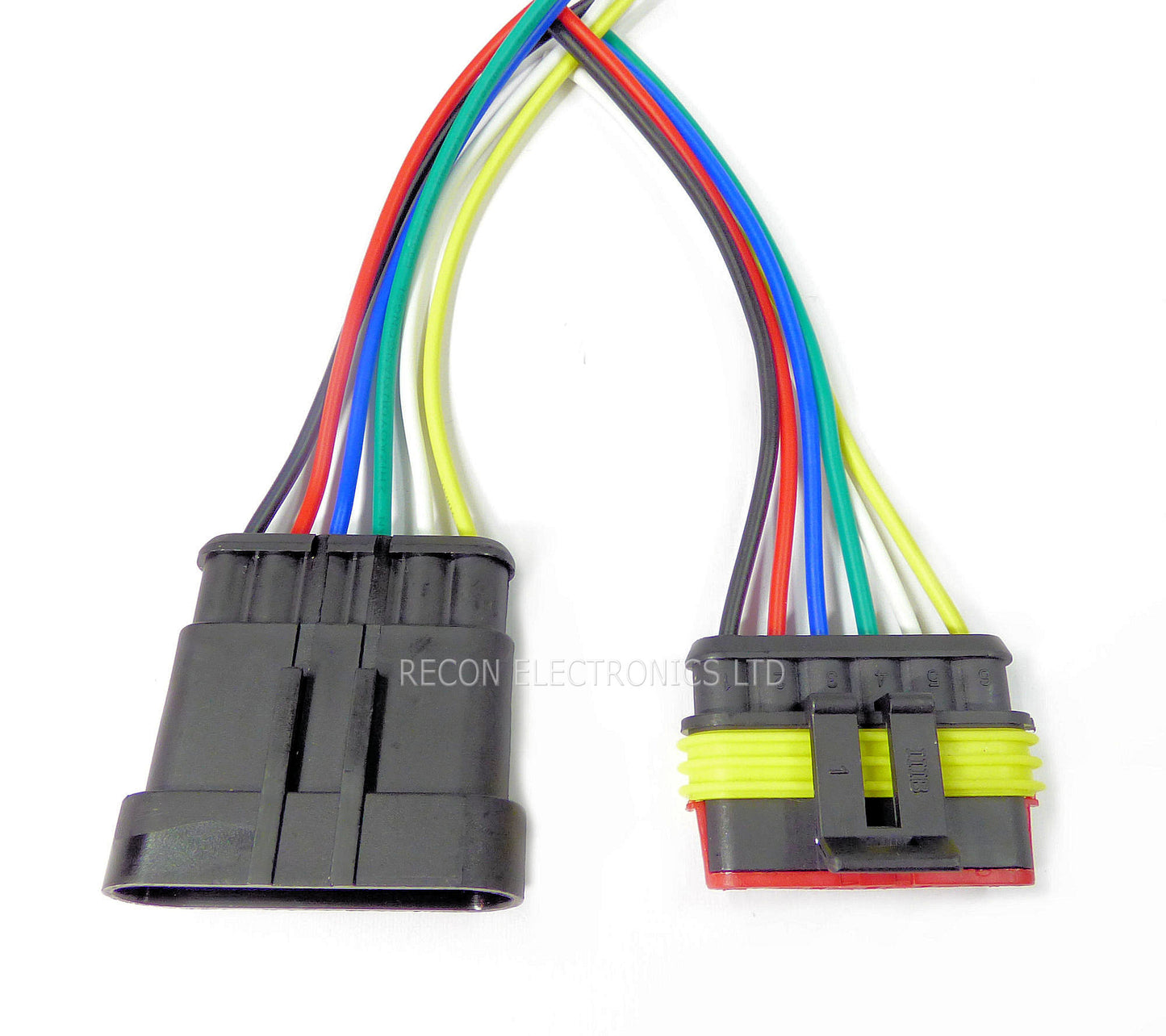 Connector 6 Pin Auto Electrical Weatherproof & Dust Proof