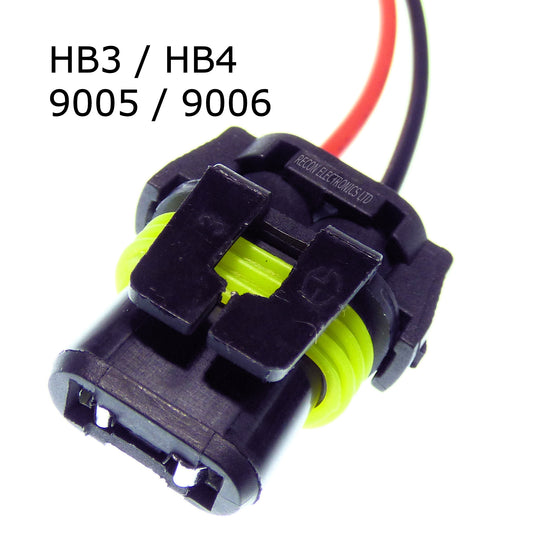 HB3 - 9005 / HB4 - 9006 Dust & Waterproof Male Plug Wires