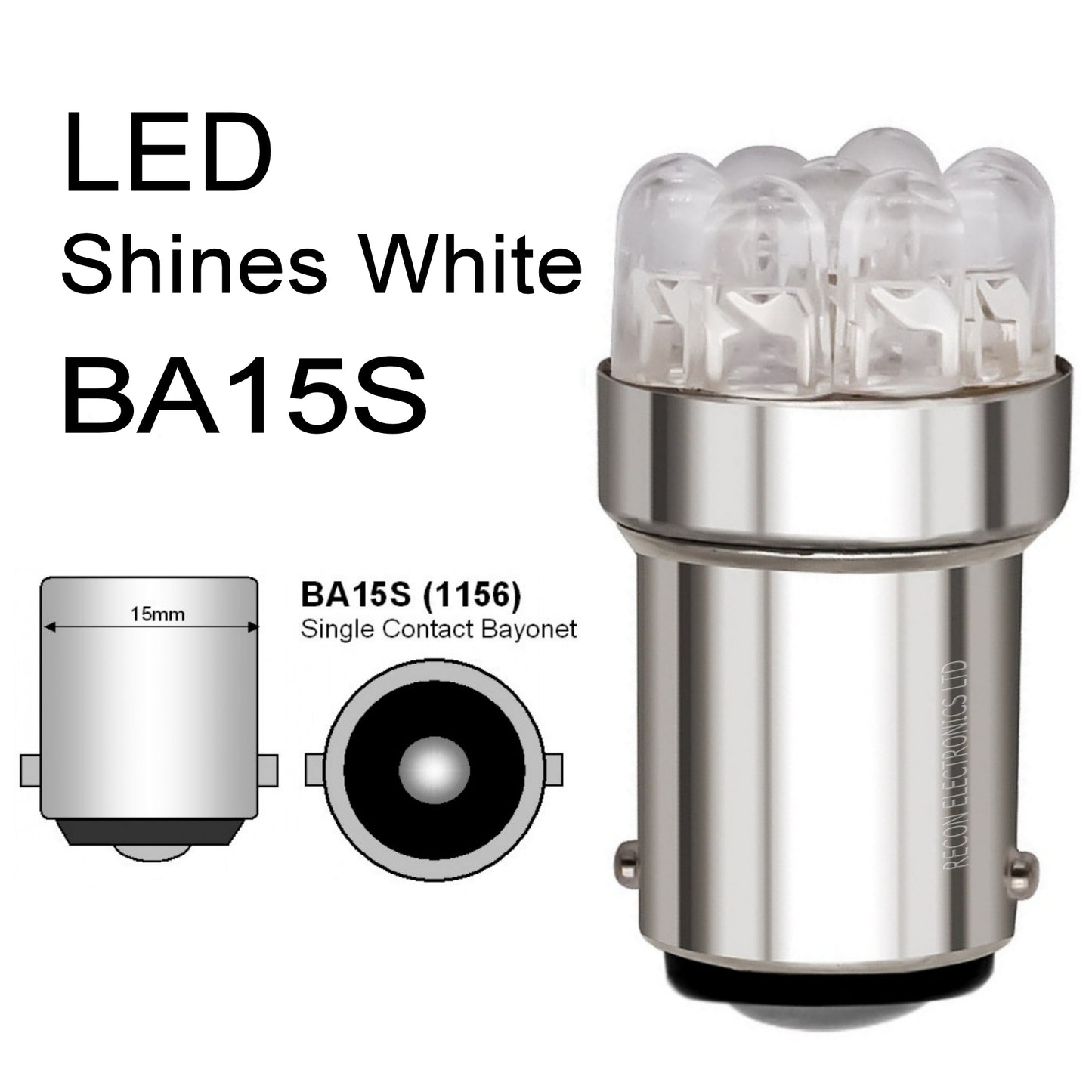 Motorcycle Brake White LED Light Bulb