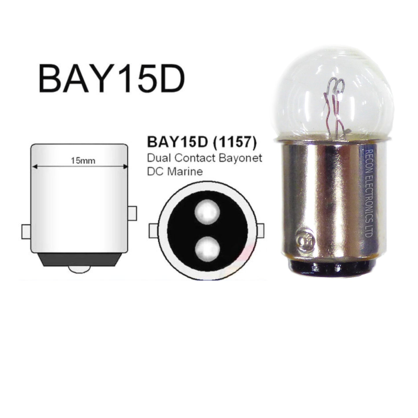 Motorcycle Brake Light Bulb - Universal