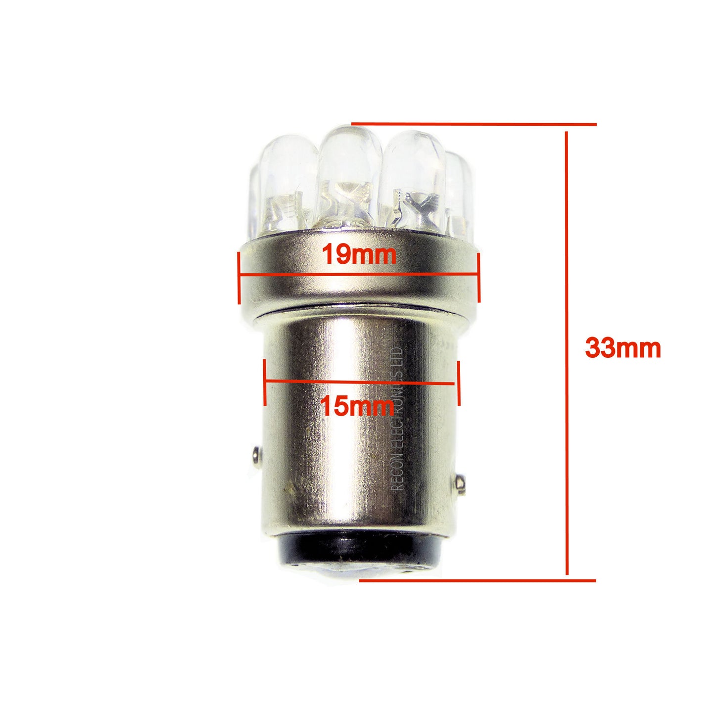 Motorcycle Indicator - Brake White LED Light Bulb