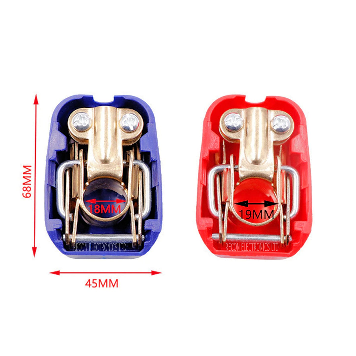 Battery Quick Release Terminal Clamps - Super Fast Snap On - Snap Off