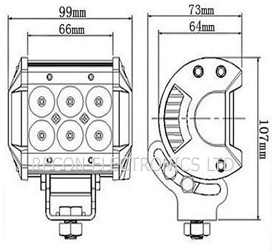Spot / Flood Light CREE LED 18W