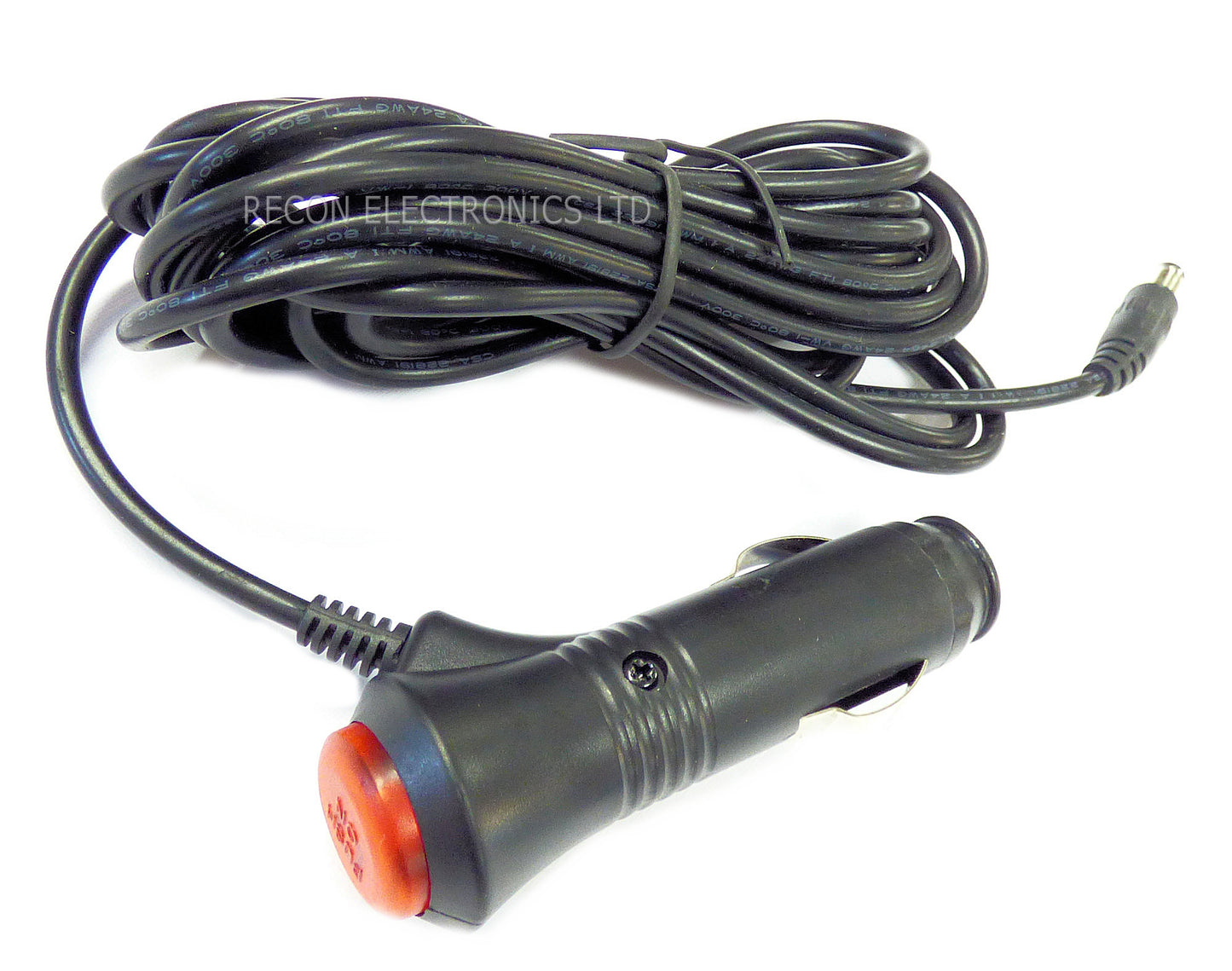 Cigarette Lighter Plug With Push Button Switch & 1.5m Cable