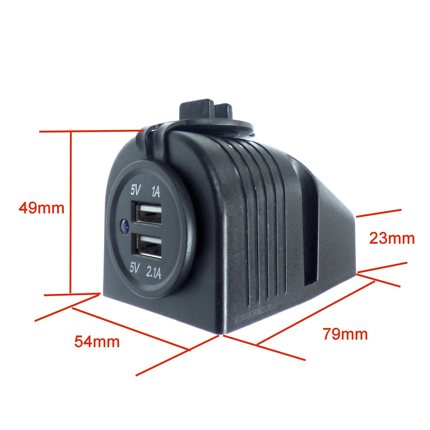 Console Panel With Dual USB Port Socket - Universal