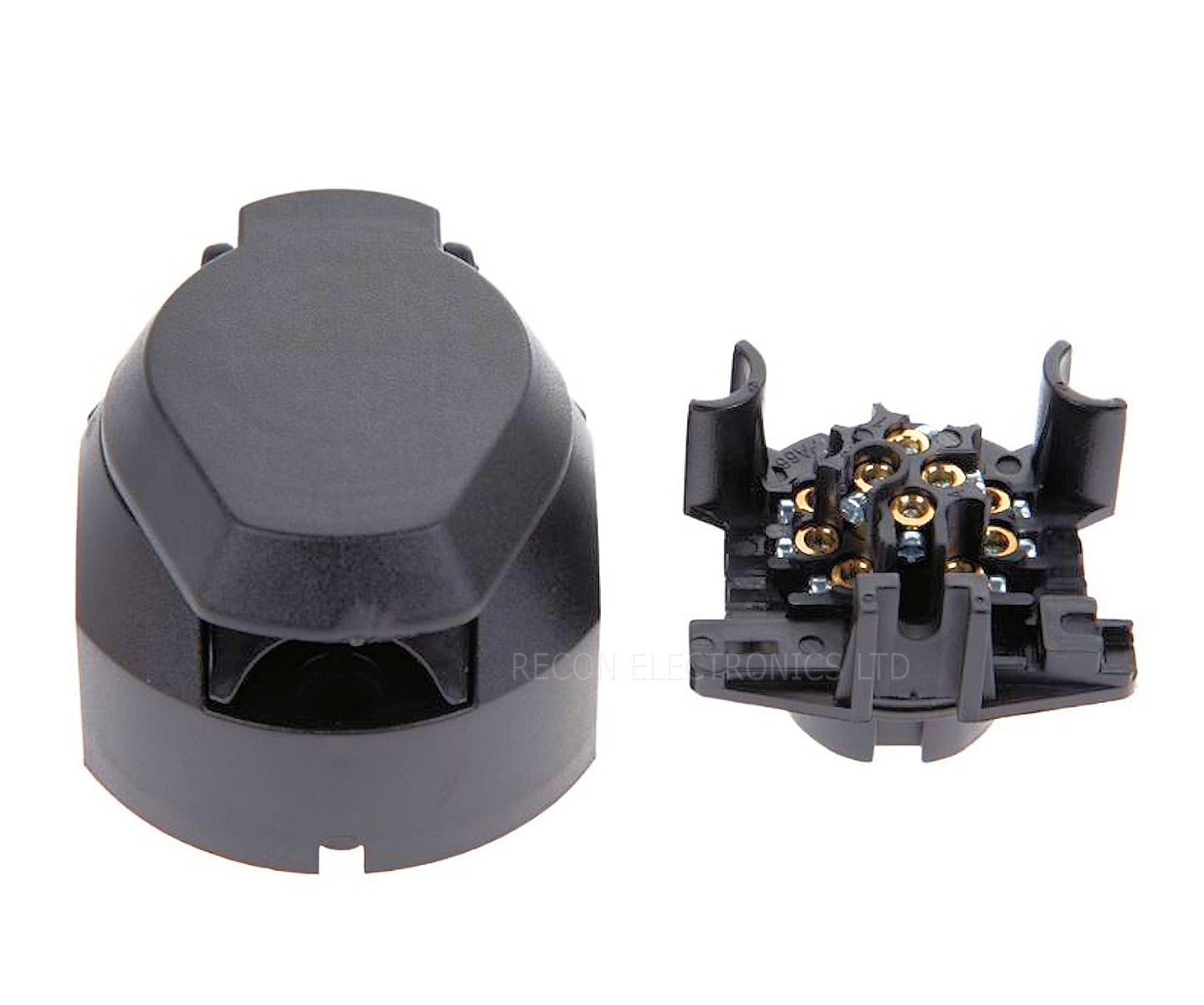 European Caravan Trailer Plug Socket 13 Pin With Weatherproof Cover