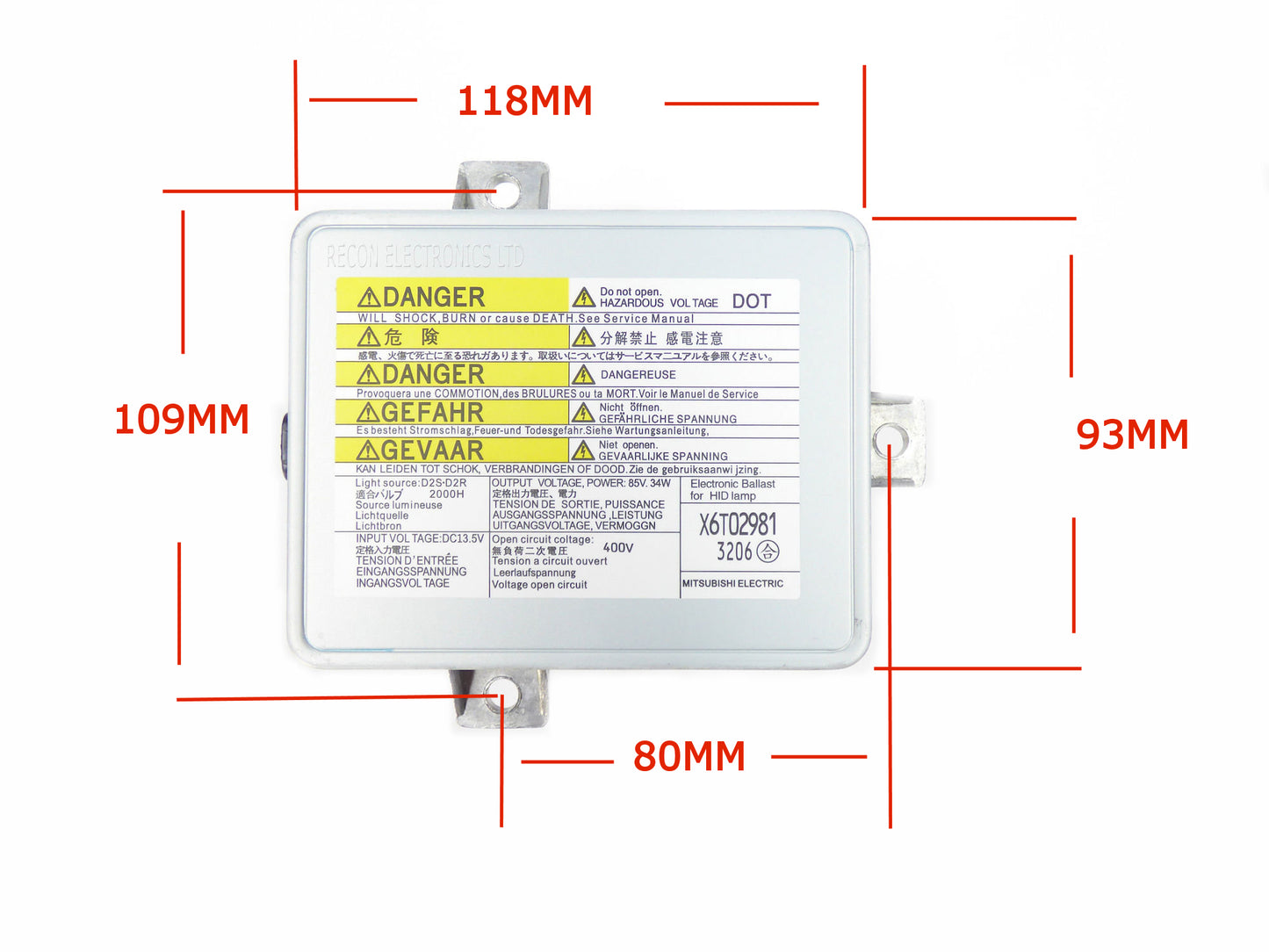 Mazda - Honda - Mitsubishi Headlight Ballast HID Xenon