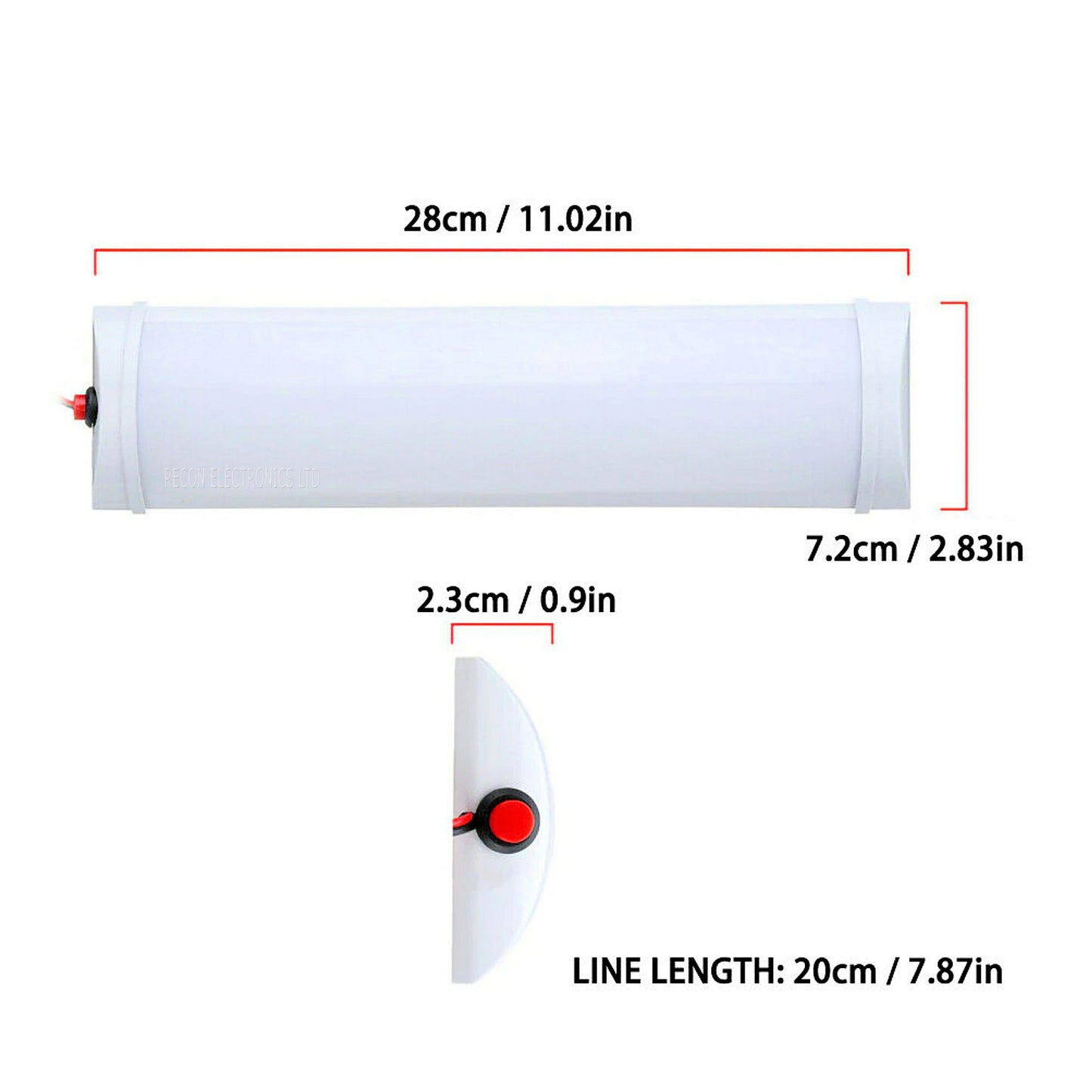 LED Light 24 v With Built In On - Off Switch
