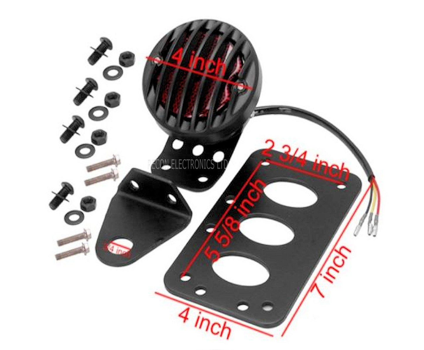 Motorcycle Metal Brake & Tail Light Assembly