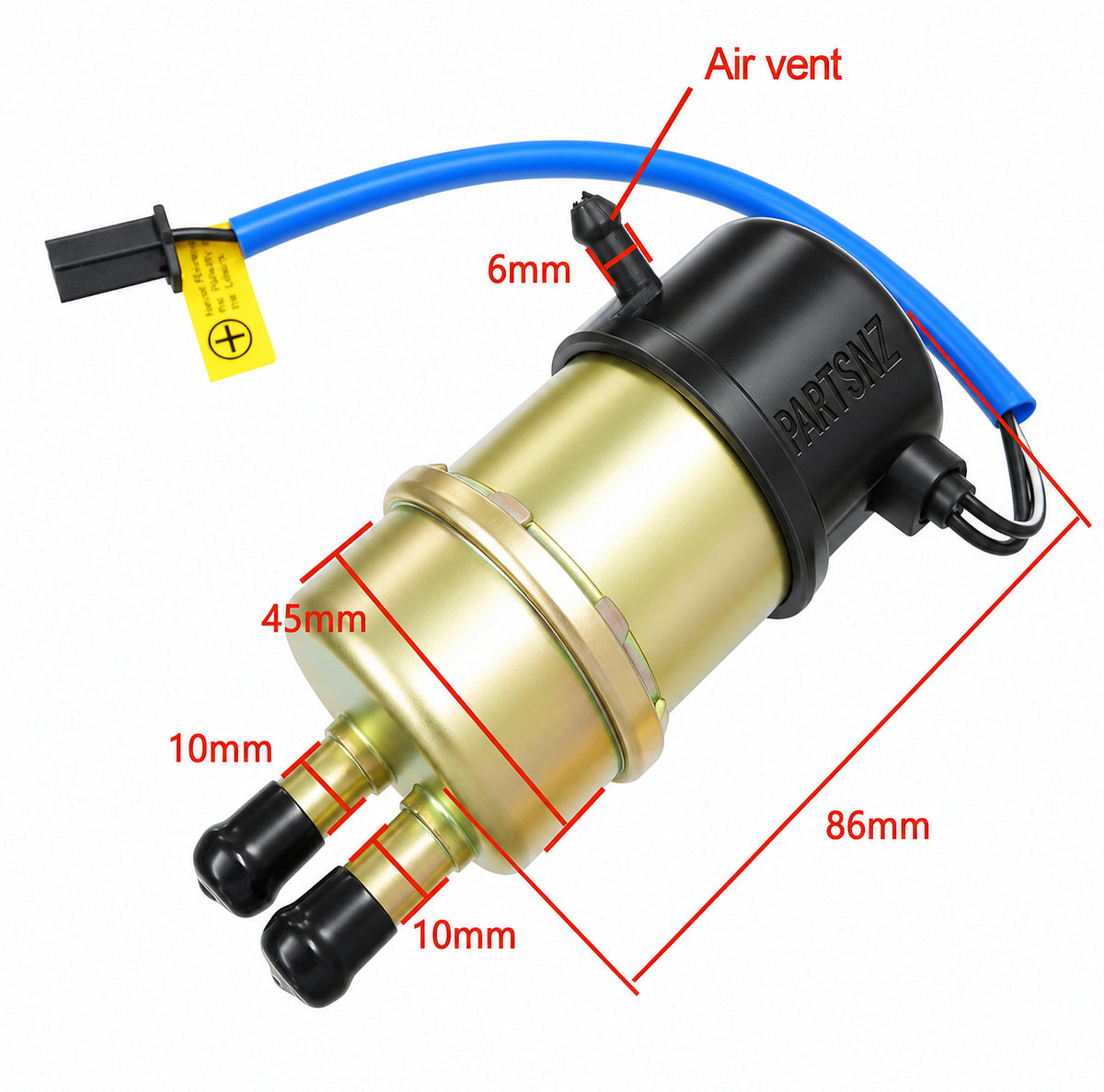 Honda - Kawasaki - Yamaha - Suzuki Motorcycle Fuel Pump - 10mm