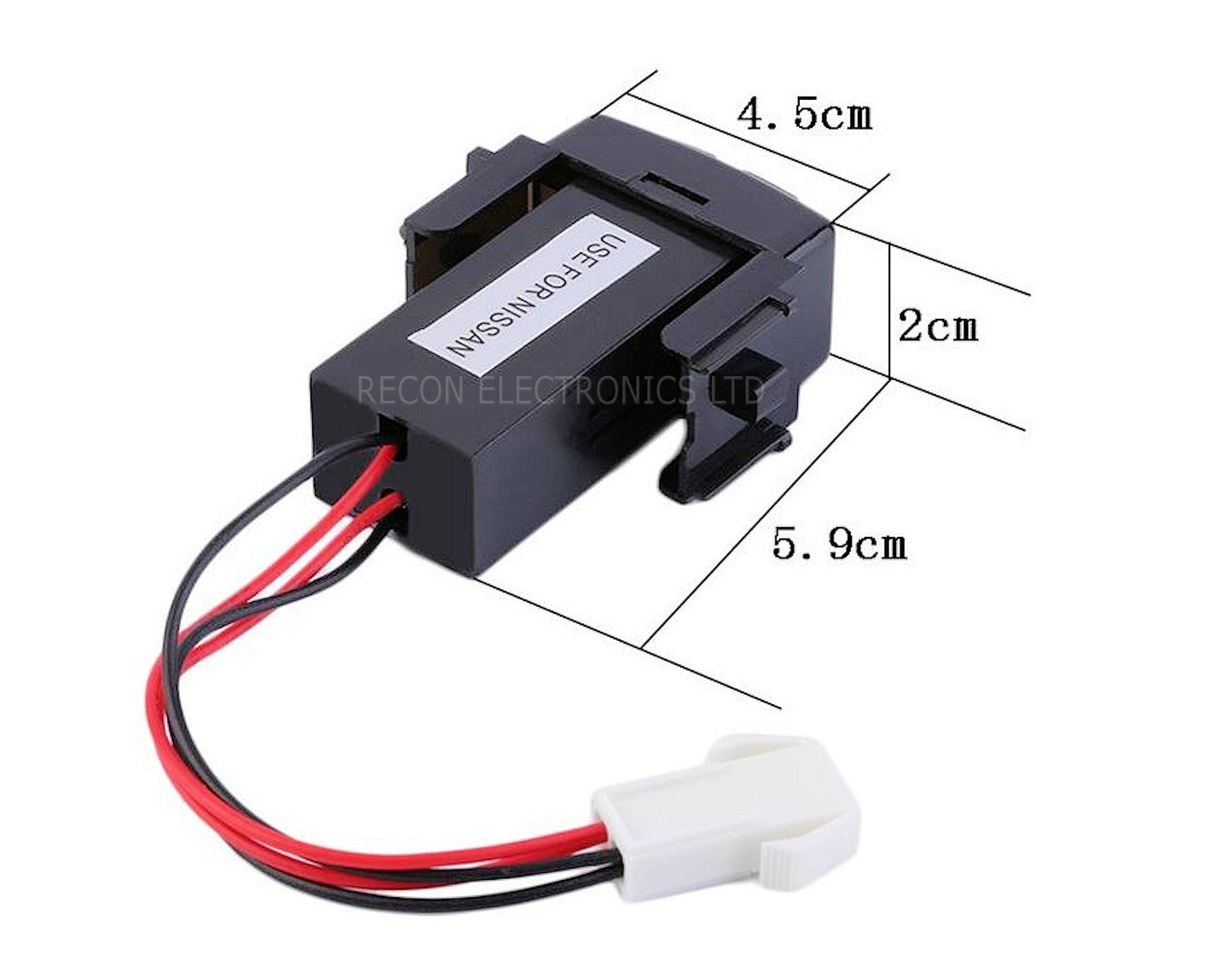 Nissan Dual USB Fast Charger With Fuse & Wiring