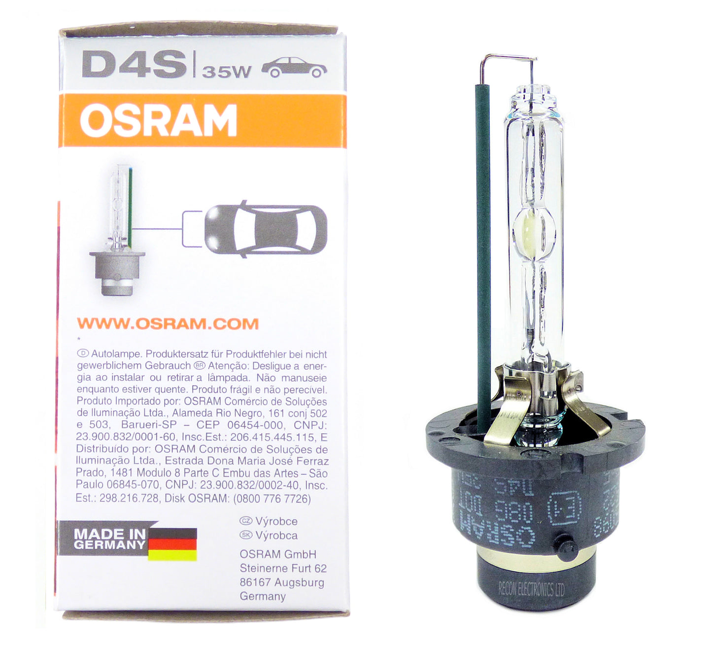 OSRAM Headlight Bulb D4S Xenon Gas HID - 100% Genuine