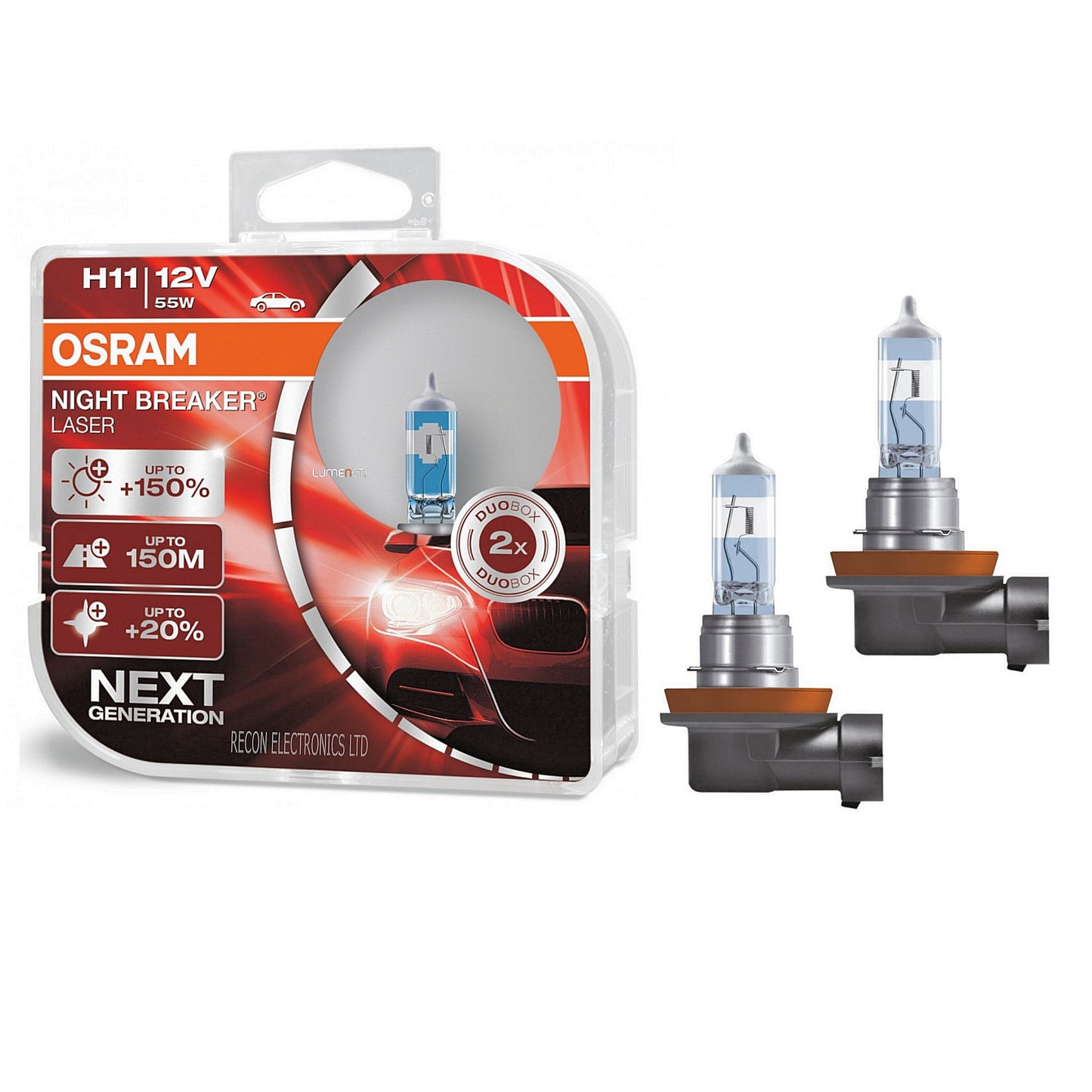 OSRAM Headlight Bulbs H11 Xenon Gas - 100% Genuine
