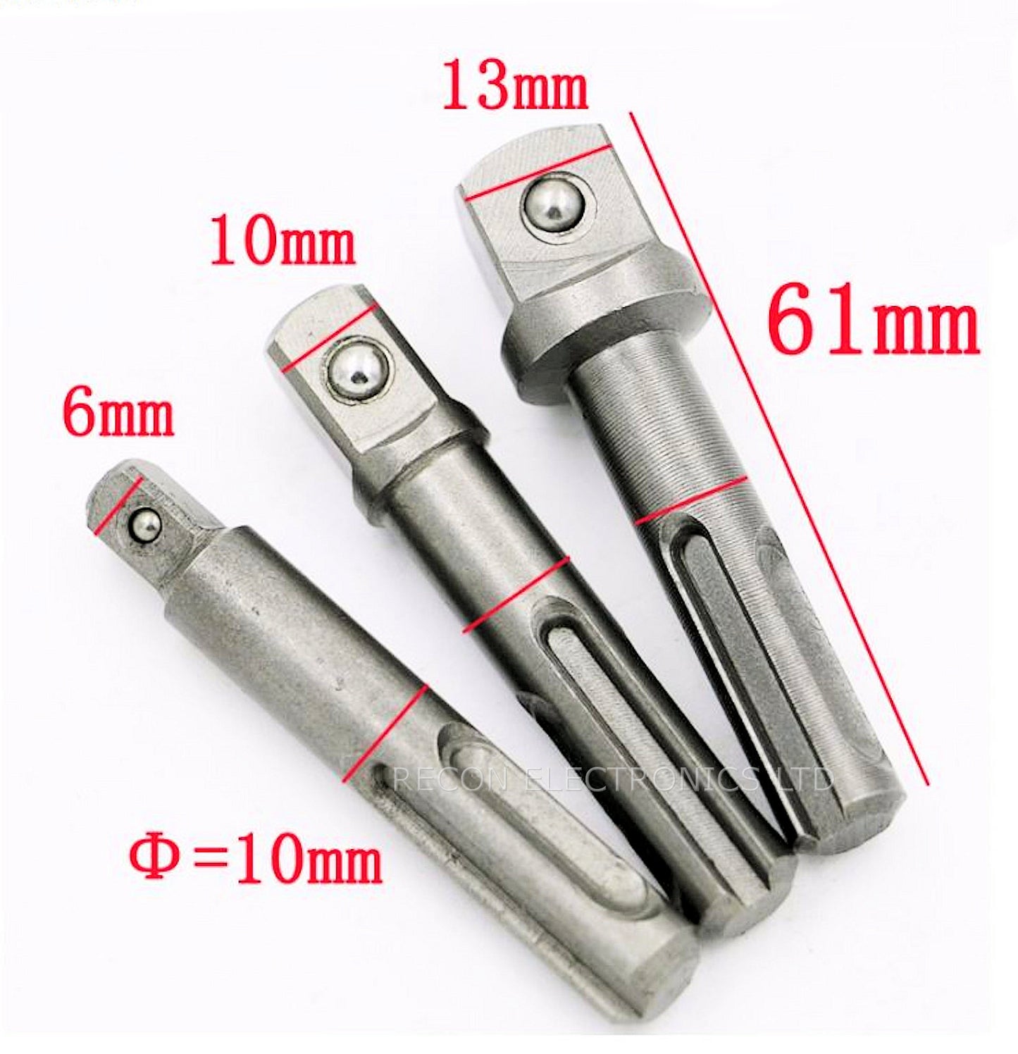 Chrome Vanadium Steel SDS Driver Adaptor Kit