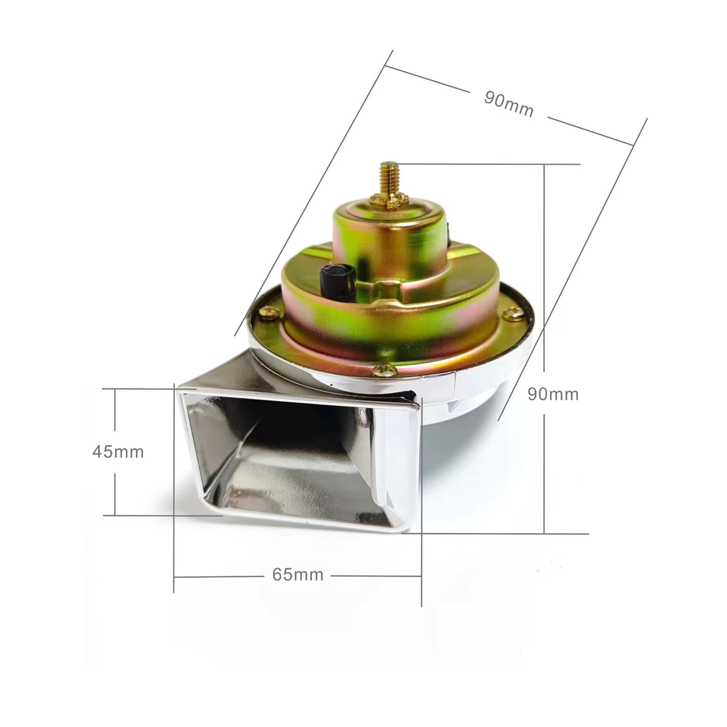 Horn Assembly 12 volts 410Hz - 115dB Loud - Universal Fit