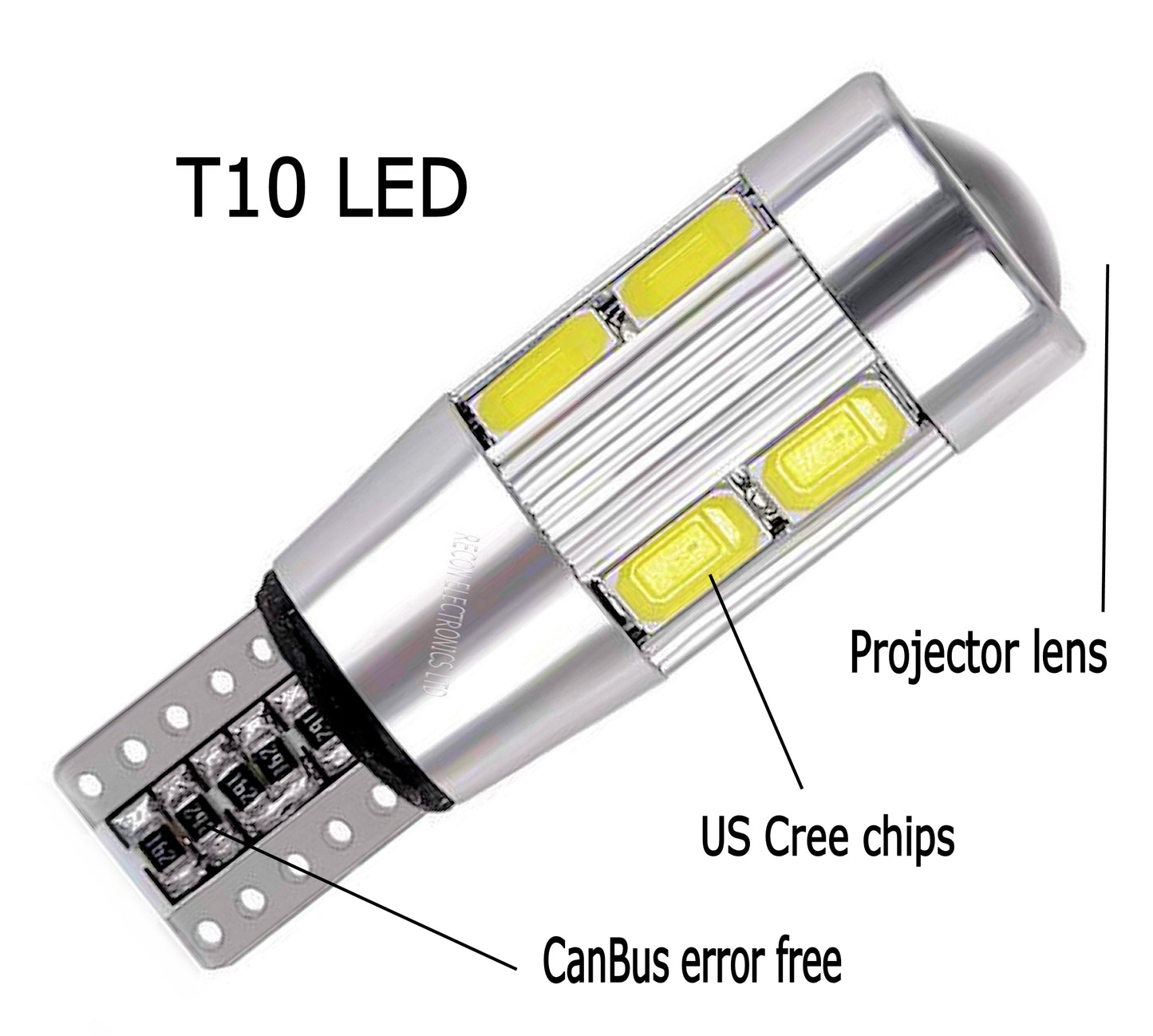 Light Bulb T10 5w LED CREE - Canbus Error Free