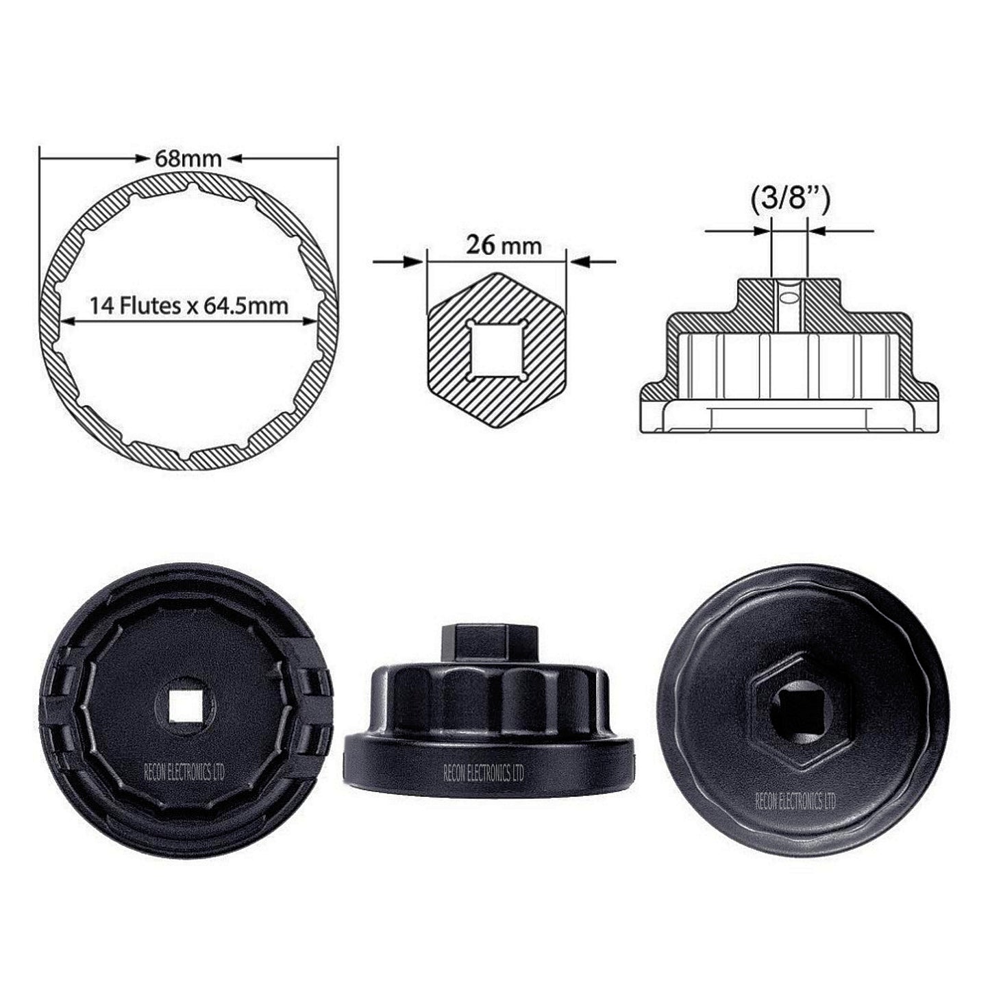 Oil Filter Tool For TOYOTA – Oil Cartridge Removal Tool - PARTSNZ - Premium Parts
