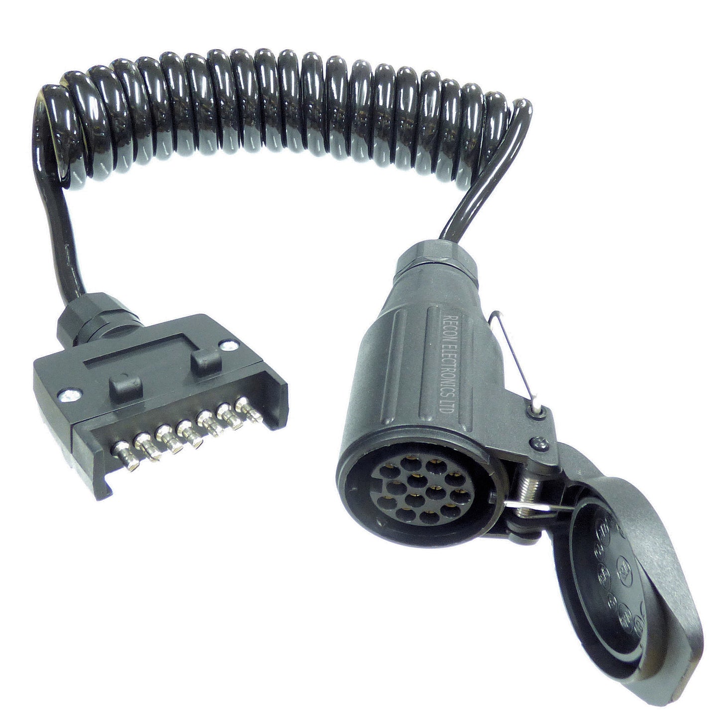 European Caravan Adaptor 13-Pin Female to 7-Pin Flat Plug