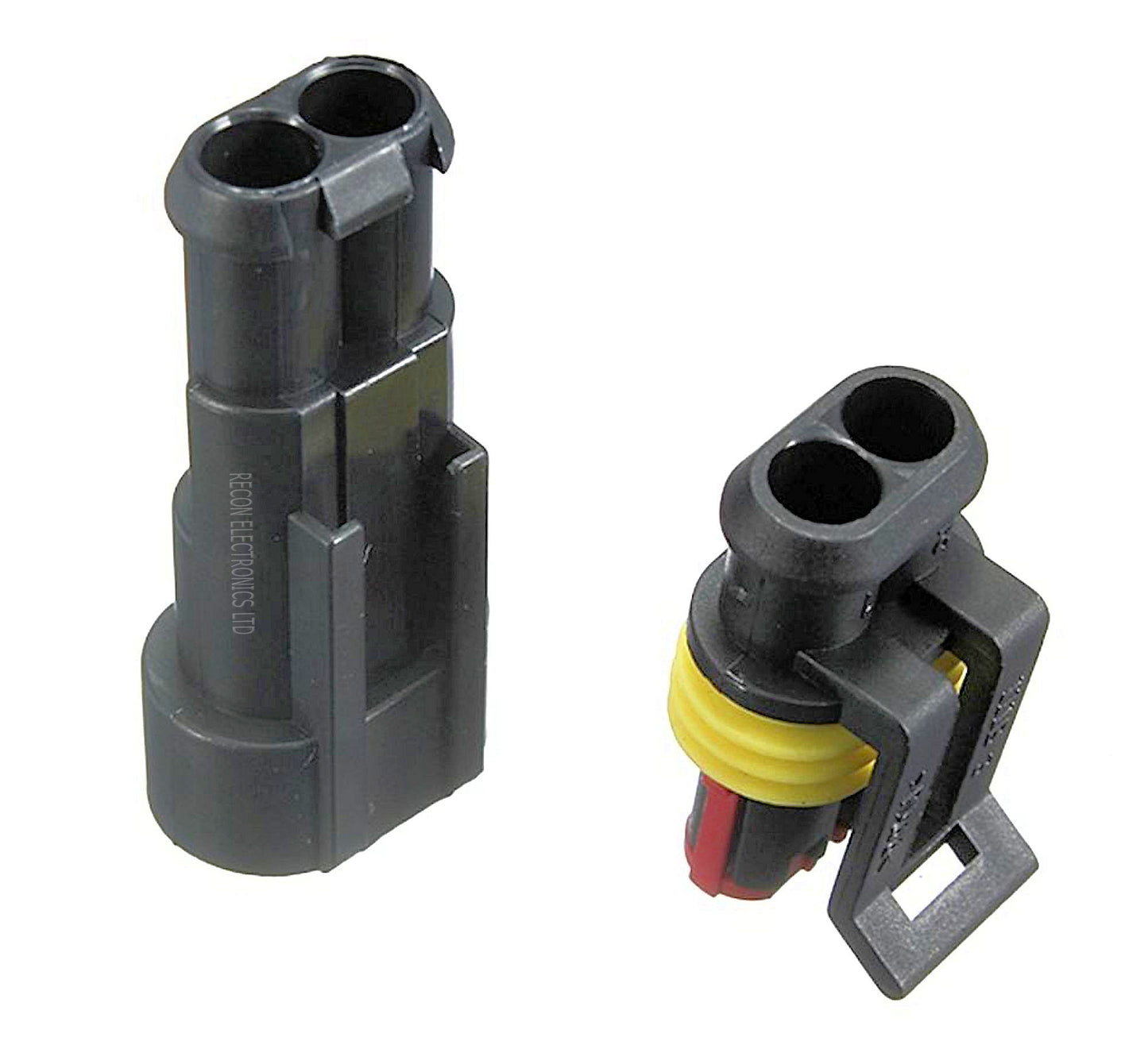 Auto Electrical 2 Pin Dust & Weatherproof Male & Female Plug
