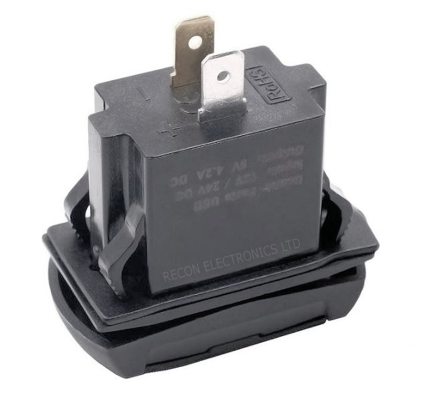 Dual USB Fast Charger With Built In Voltage Meter - USB Type A