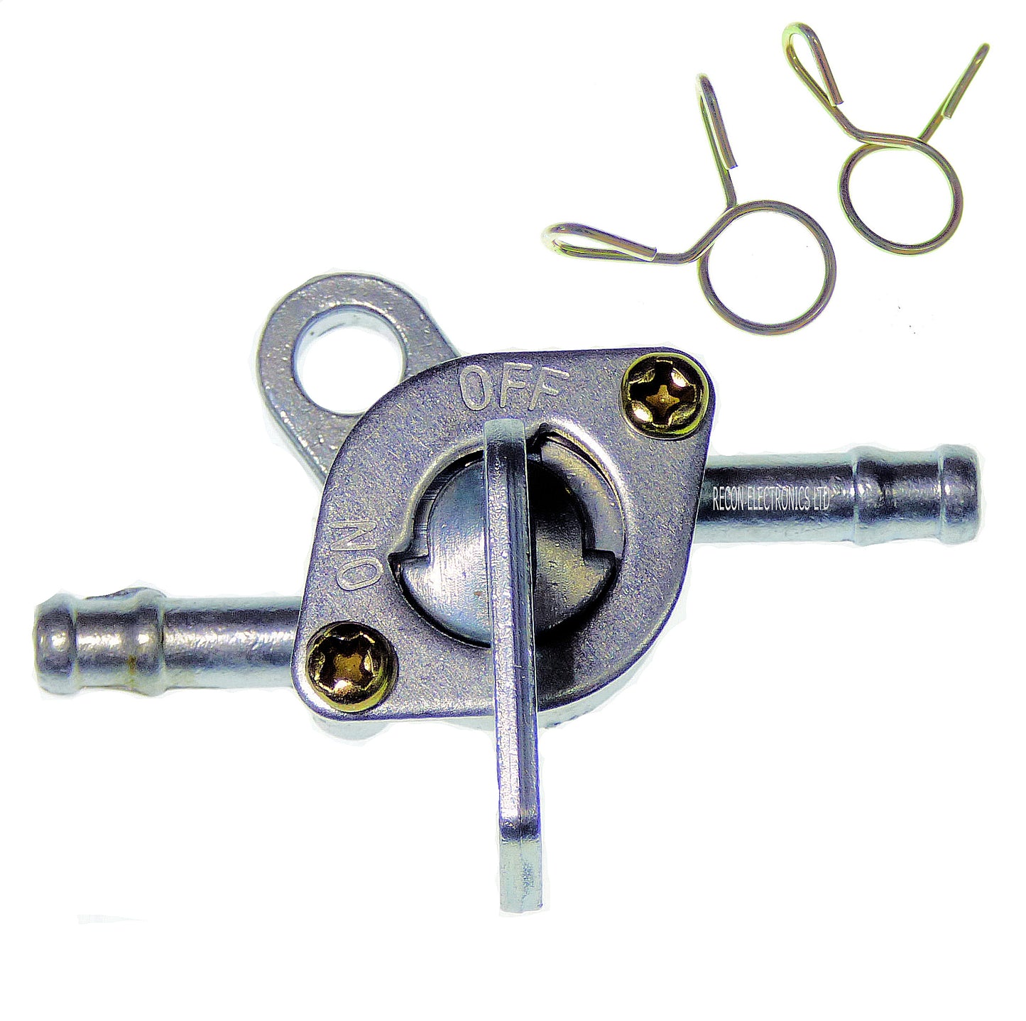 Motorcycle - ATV & Small Motor Fuel Tap & Hose Clips - Universal