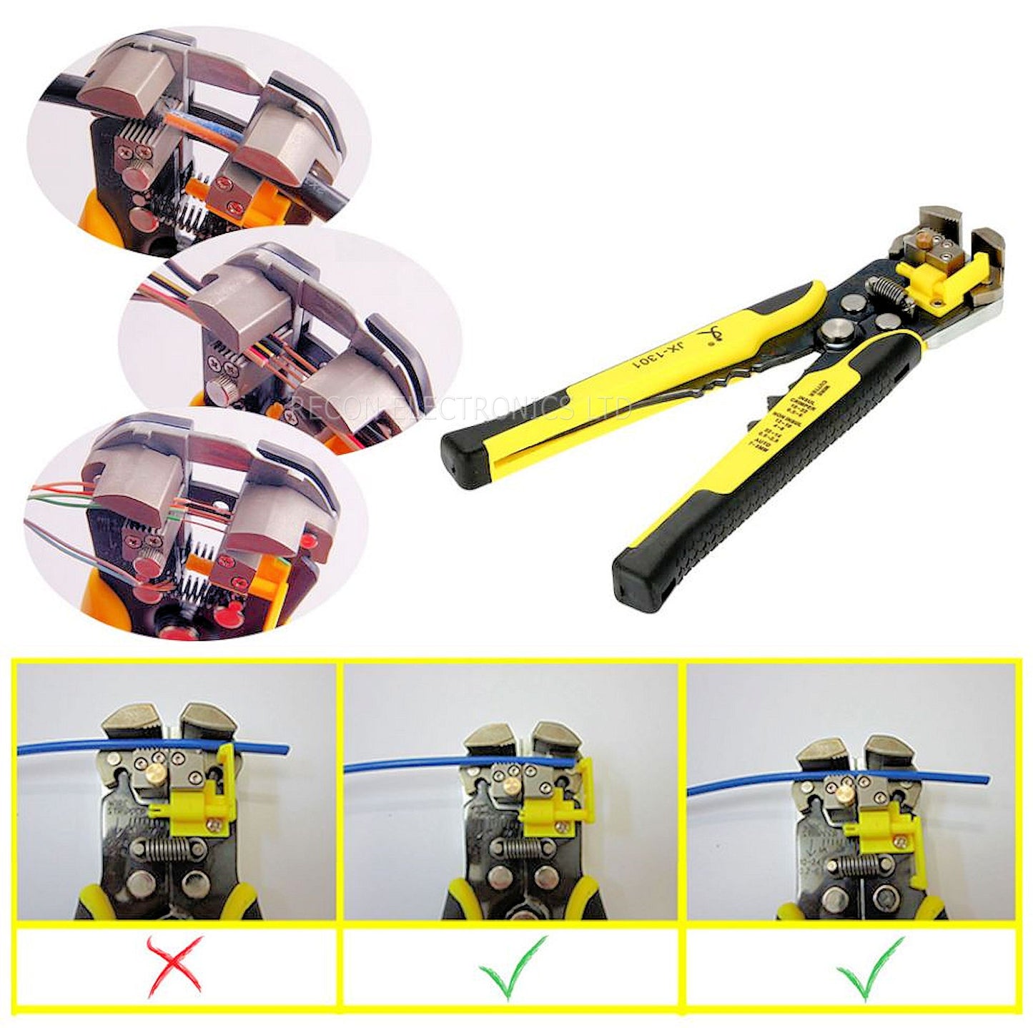 Automatic Wire Stripper / Crimper & Cutter Tool - Heavy Duty