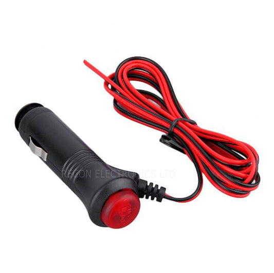 Cigarette Lighter 5 Amp Socket Male Plug With Switch & Cable