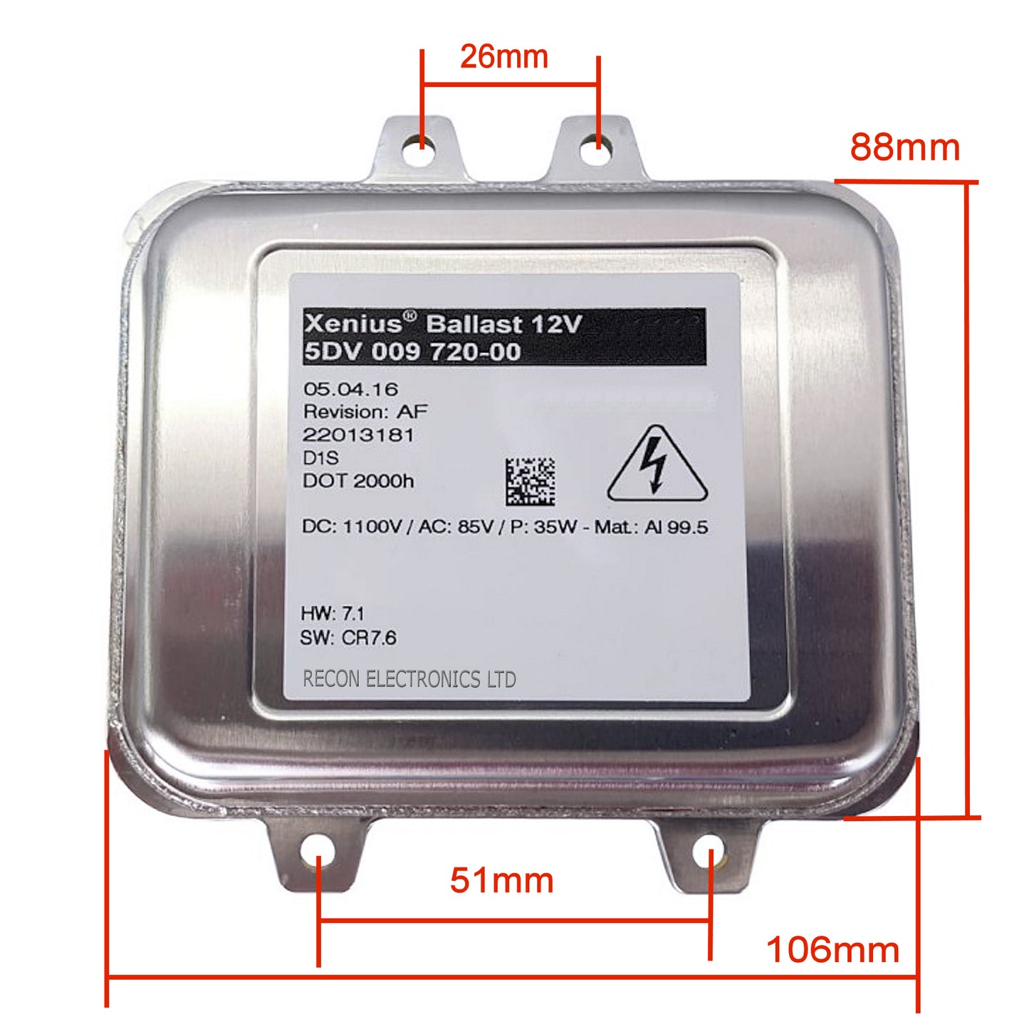 GM - Ford - Vauxhall - Opel Headlight Ballast HID Xenon