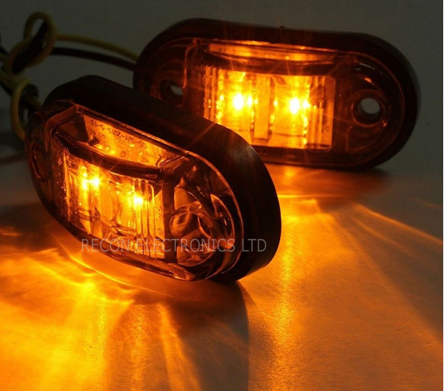Sidelight - Side Blinker LED Piranha Weatherproof - Amber