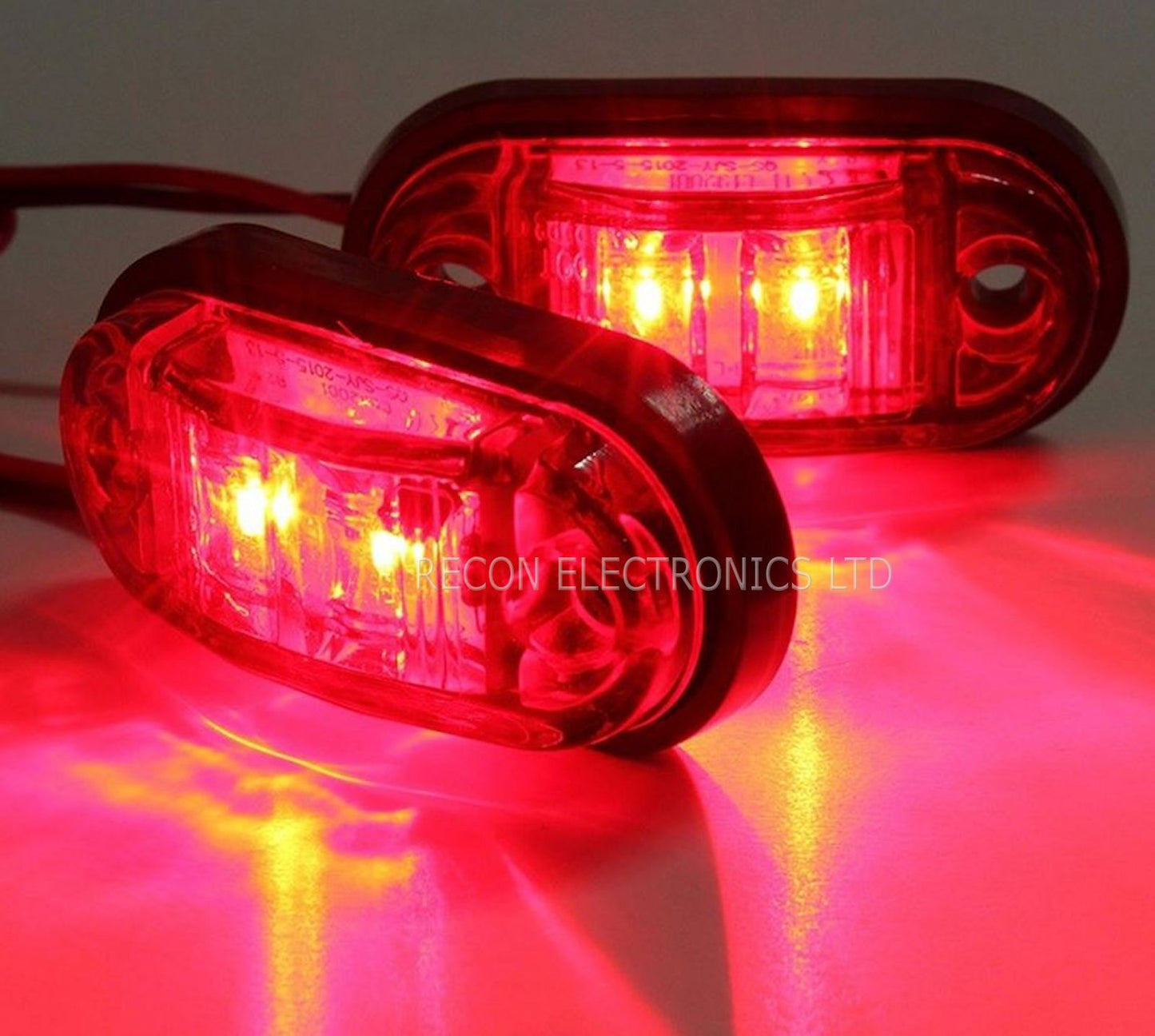 Sidelight - Side Blinker LED Piranha Weatherproof - Red