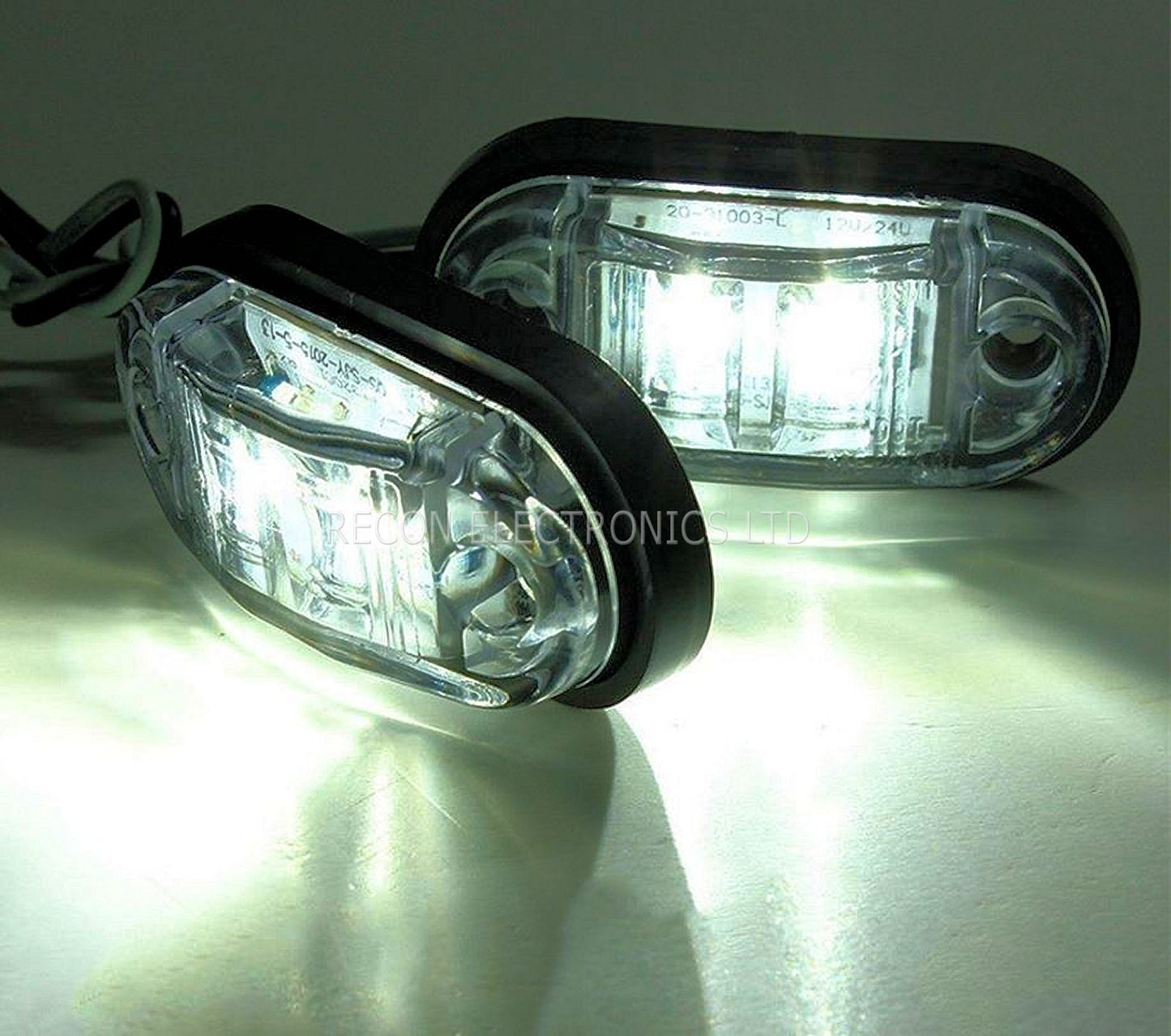 Sidelight - Side Blinker LED Piranha Weatherproof - White