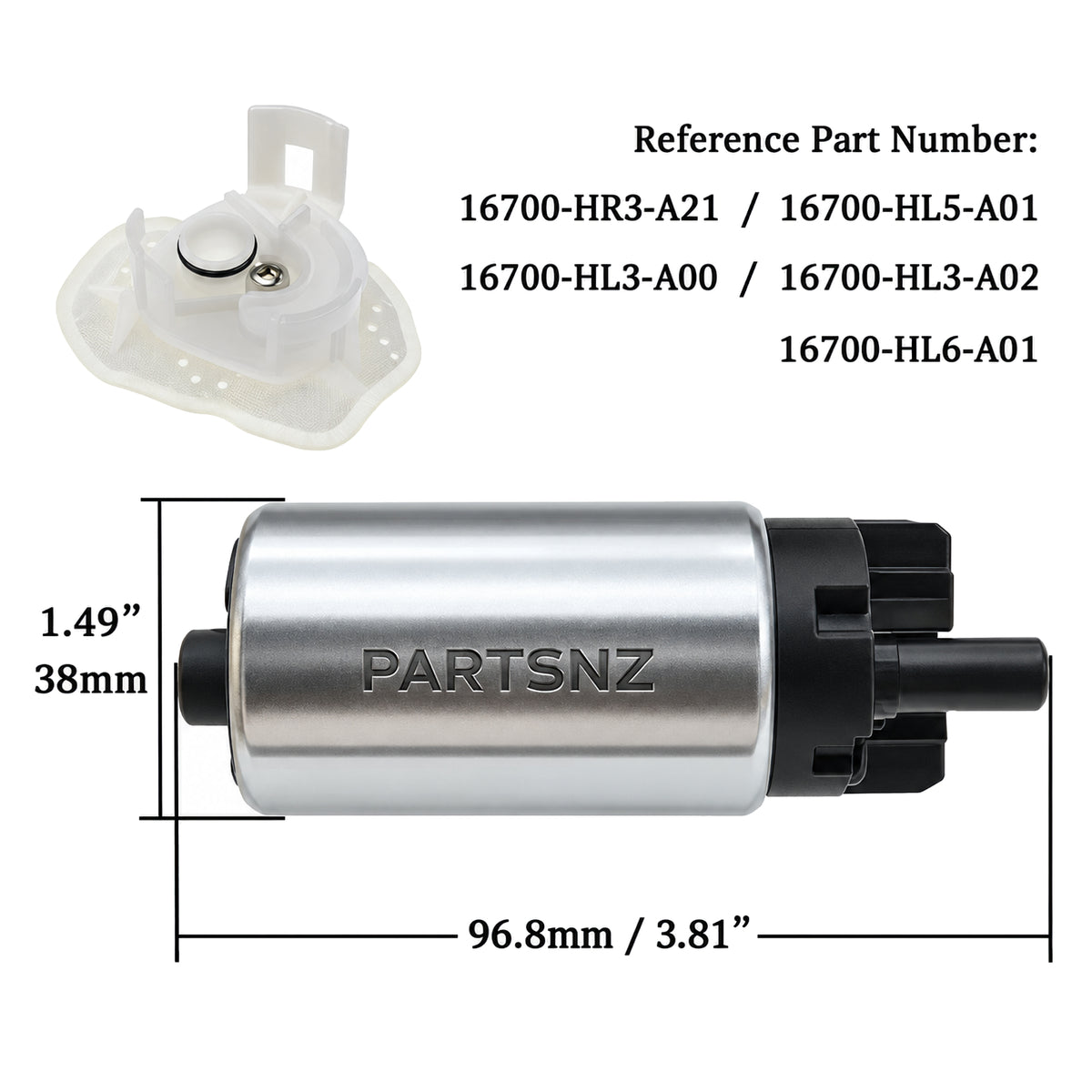 Honda  Quad & ATV Electric Fuel Pump - 16700-HR3-A21