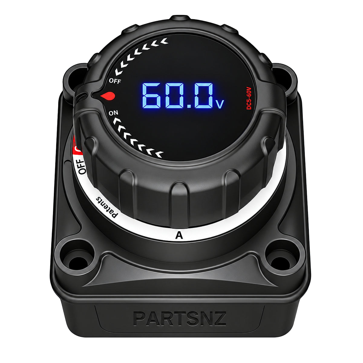 Battery Disconnect Switch With Digital Voltage Display
