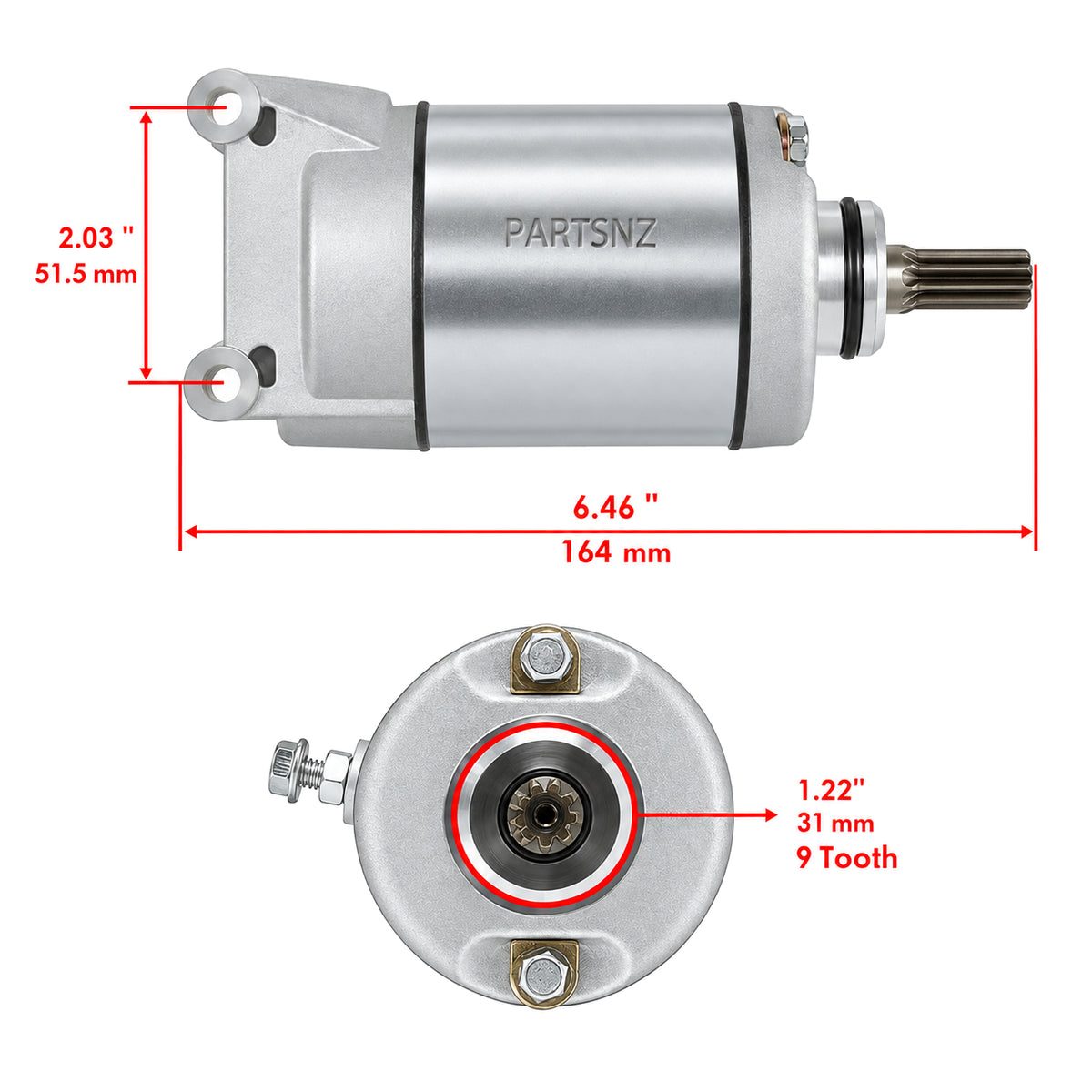 Honda - CRF230 Motorcycle Starter Motor -  P/N 31200-KBB-901