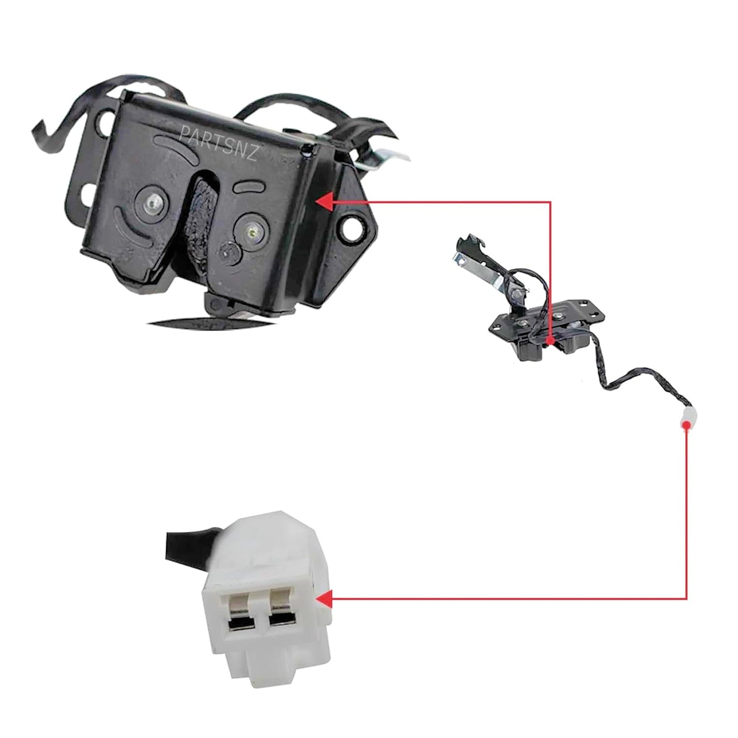 Tailgate Door Lock Suitable For TOYOTA HIACE - 69350-26120 - PARTSNZ - Premium Parts