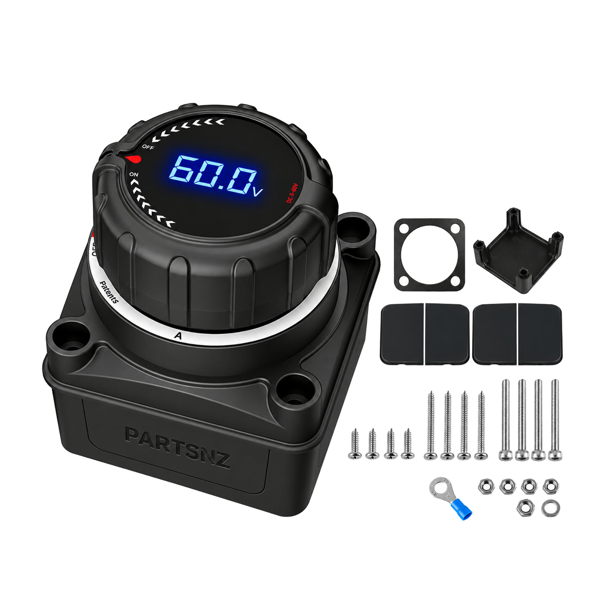 Battery Disconnect Switch With Digital Voltage Display