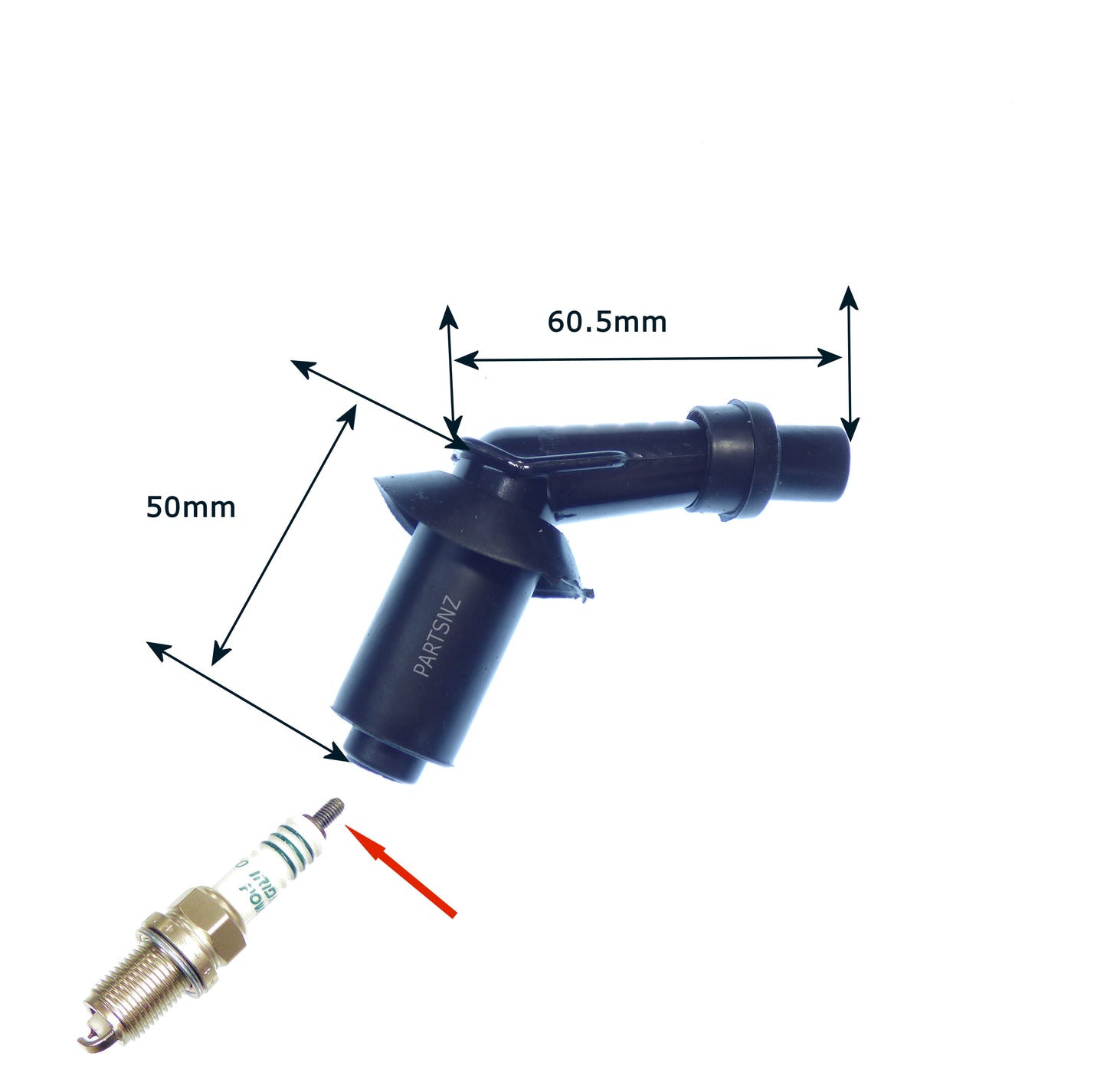 Spark Plug Cap & Weather Seal Cover - Universal 50mm Long